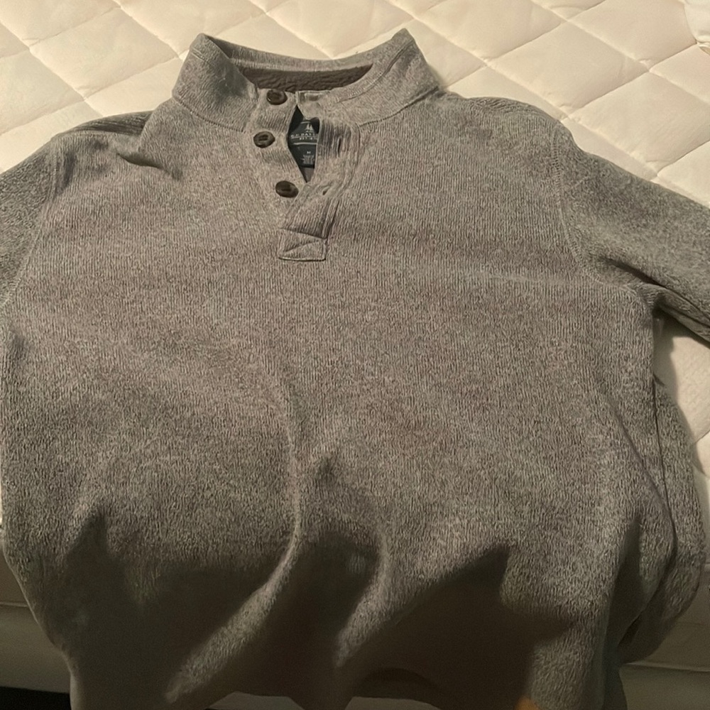 G.H. Bass Quarter Button Fleece Sweater